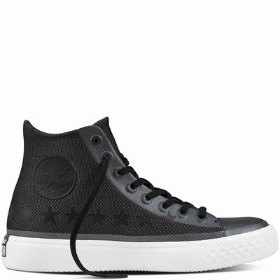Converse Chuck Taylor All Star Modern East Vs. West High Tops Mens - Black/Black/White Shoes (482ZFBJY)
